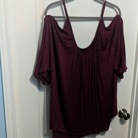 Lane Bryant Tops - 26/28 Burgundy Blouse